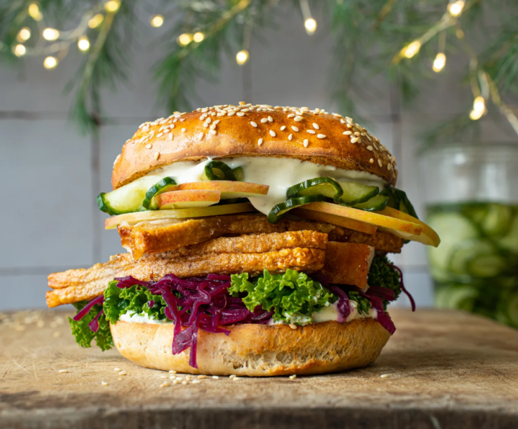 Danish Roast Pork Sandwich (Flæskestegssandwich)