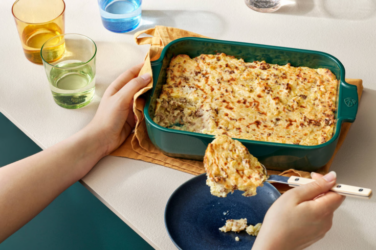 Finnish Meat and Mashed Potato Casserole (Liha-peru­na­so­se­laatikko)